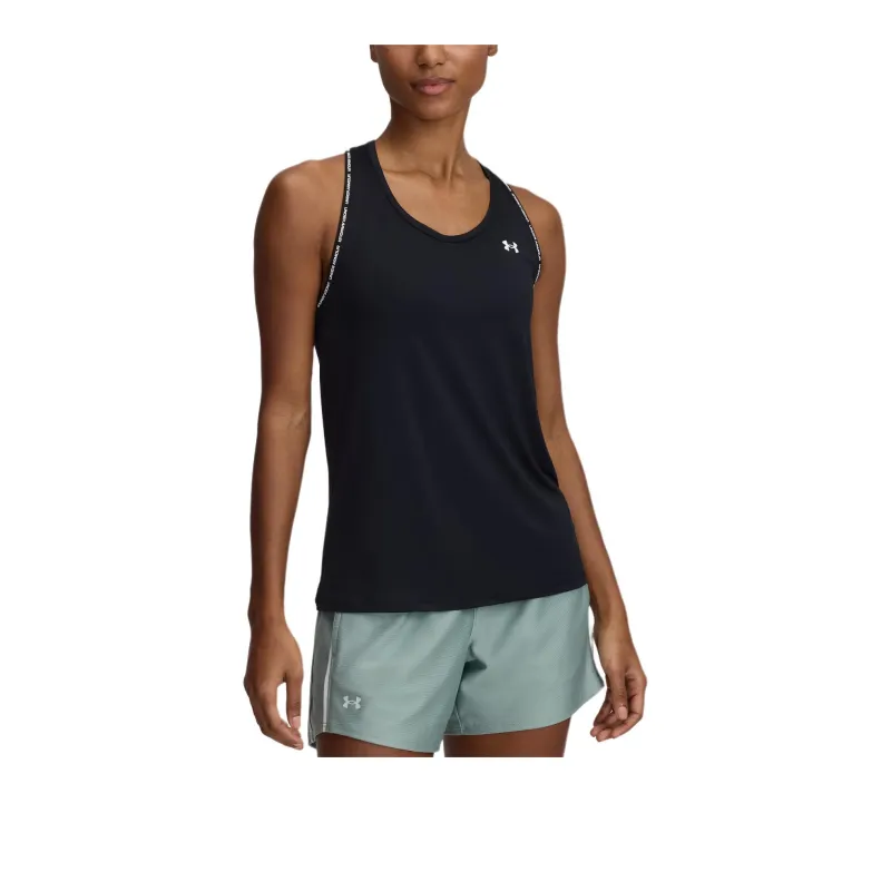 Under Armour KnockoutTech SS25 Tank Top Women's Black/White-2