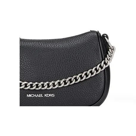 MICHAEL KORS Carmela Cow Leather One Shoulder Handbag Small Size Women's Black-3