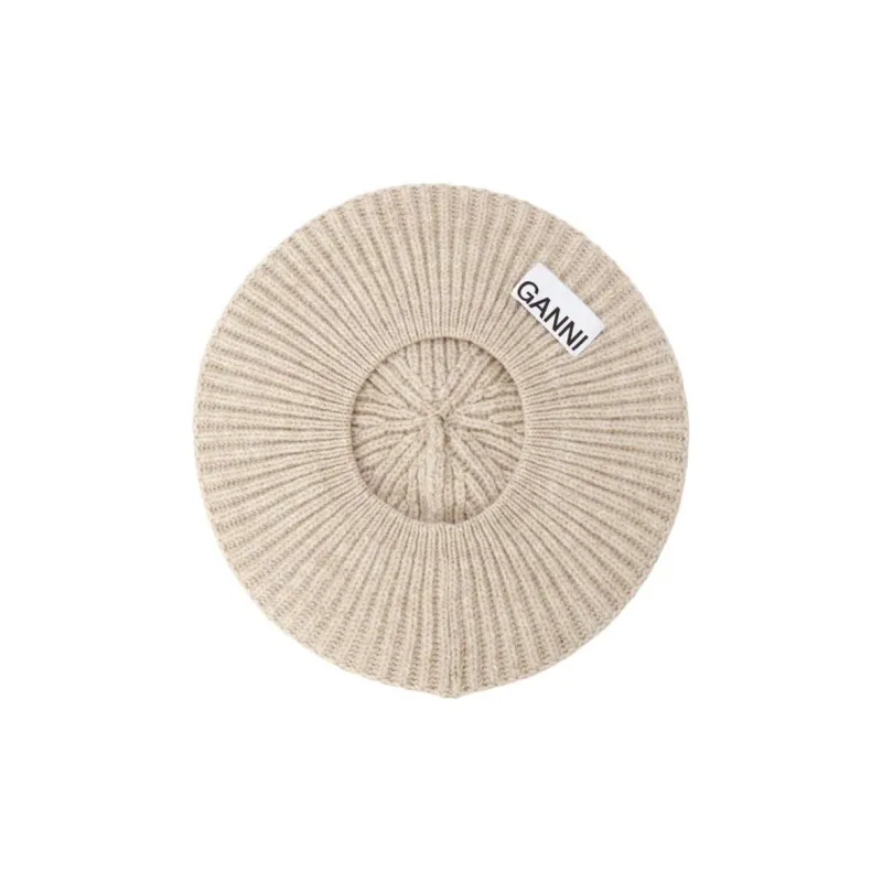 GANNI Wool Berets Women's Brown-4