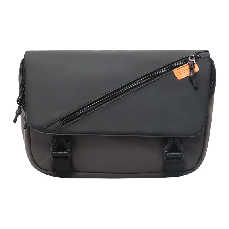 BOPAI Fabric Shoulder Bag Crossbody Bag Messenger Bag Regular Unisex Black/Black Gray-4