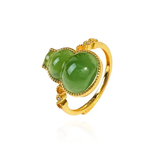 CUIYOUSHIJIA Hetian Jade Rings Jasper Women's