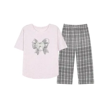 WANANNI Pajama Set Women's Purple Pink