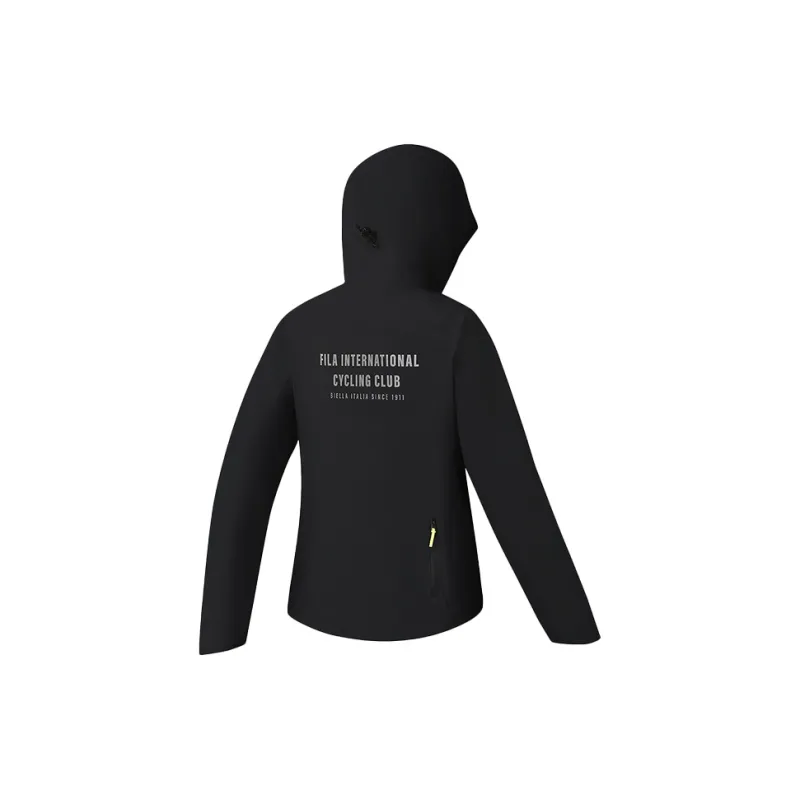 FILA CYCLING Waterproof, Windproof, And Quick Dry Windbreaker Jacket Women's Pitch Black-2