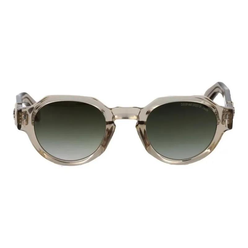 Cutler And Gross Acetate Irregular Shape Sunglasses Women's Brown-1