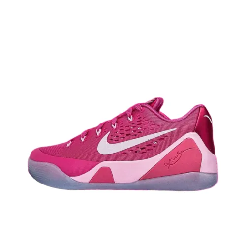 Nike Kobe 9 Cushioning Slip Resistant Low Top Basketball Shoes Women's Pink