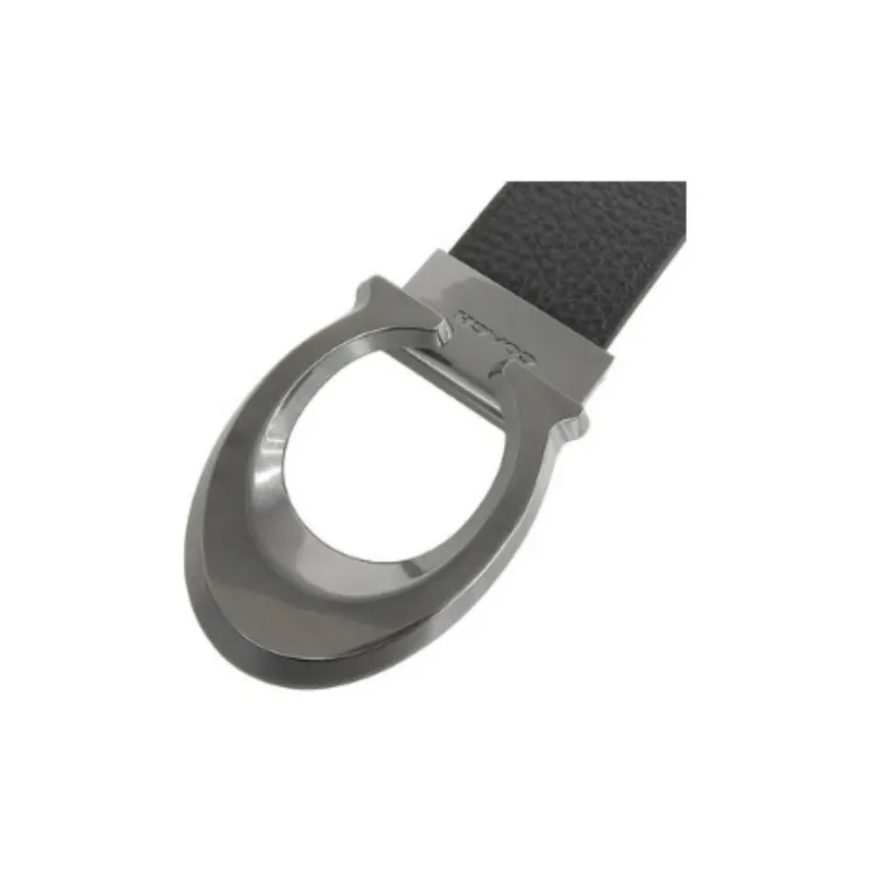 COACH Debossed Signature Leather Reversible Belt Men's Black-3