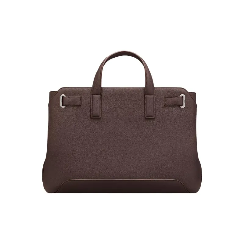 DIOR Calfskin Shoulder Bag Crossbody Bag Handbag Women's Red Brown-3