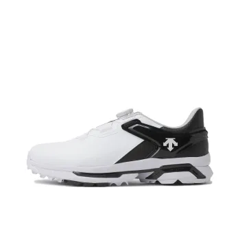 DESCENTE R90 Anti Slip Wear Resistant Low Top Golf Shoes Men's Black White