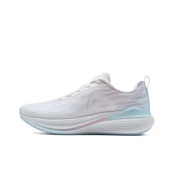 XTEP Anti Slip And Wear Resistant Lightweight Low Top Casual Running Shoes Women's White Blue Pink