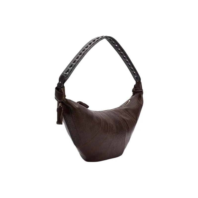 Lemaire Croissant Series Cow Leather Croissant Bag Crossbody Bag Shoulder Bag Women's Dark Brown-1