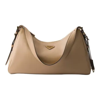 PRADA Aimee Calfskin Shoulder Bag Women's Sand