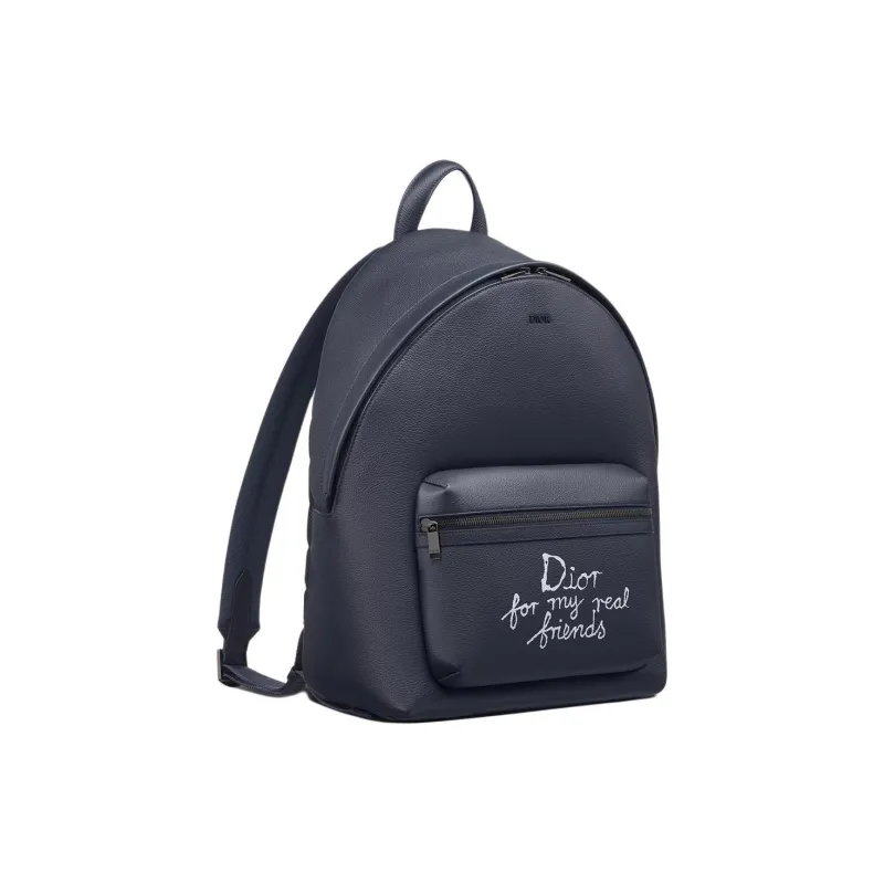 DIOR Calfskin Backpack Men's Marine Blue-1