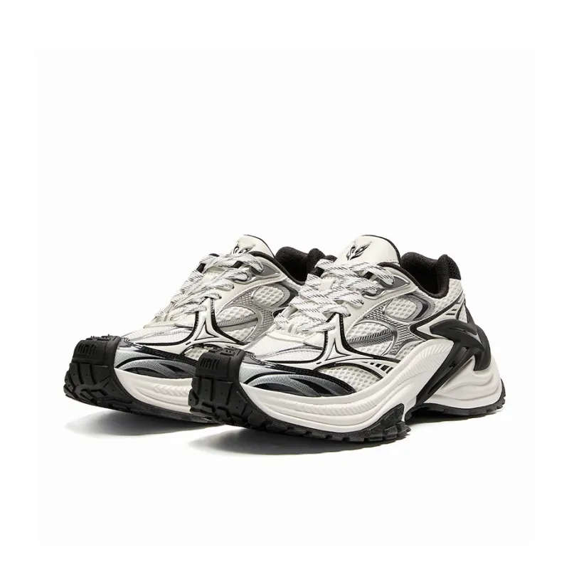 OGR Height Increasing Wear-Resistant Slip-Resistant Low-Top Running Shoes Unisex Black/White Og Panda-2
