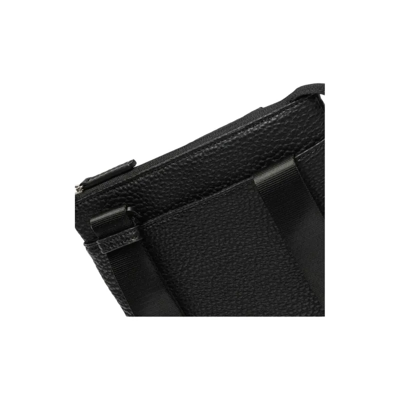 ARMANI EXCHANGEAE Eco Friendly Leather Crossbody Bag, Shoulder Bag Men's Black-2