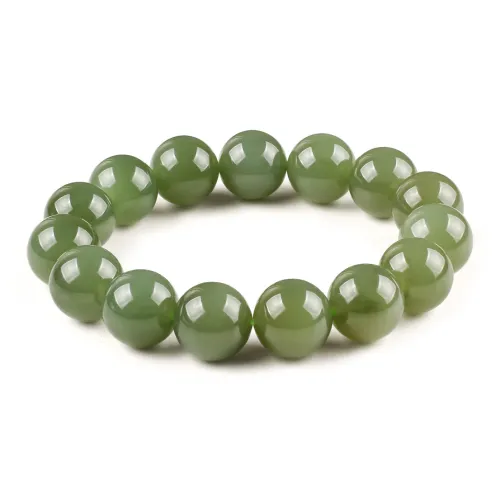TAMINA Hetian Jade Bracelets Green Jade Unisex