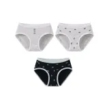 3 Pack (D-Vertical Bowknot+Black All over Print+Gray Full Print)
