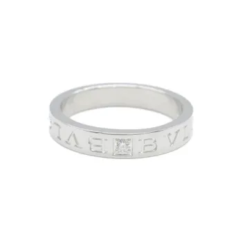 BVLGARI 2010s 18K White Gold B Zero One Diamond Ring