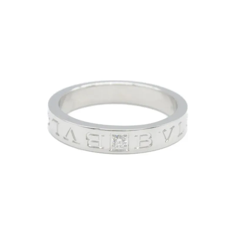 BVLGARI 2010s 18K White Gold B Zero One Diamond Ring-0