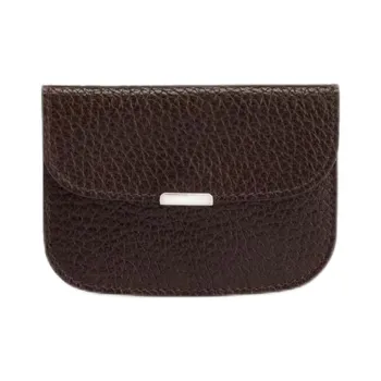 Lemaire Leather Card Holder Unisex Dark Brown