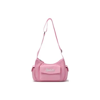 MLB New York Yankees Nylon Hobo Bag Shoulder Bag Women's Pink