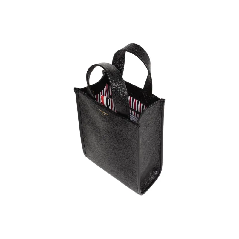 THOM BROWNE· Calfskin Shoulder Bag Crossbody Bag Handbag Small Size Men's Black-2