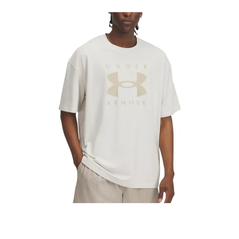 Under Armour Branded SS25 T Shirt Men's Peak White/City Khaki-1