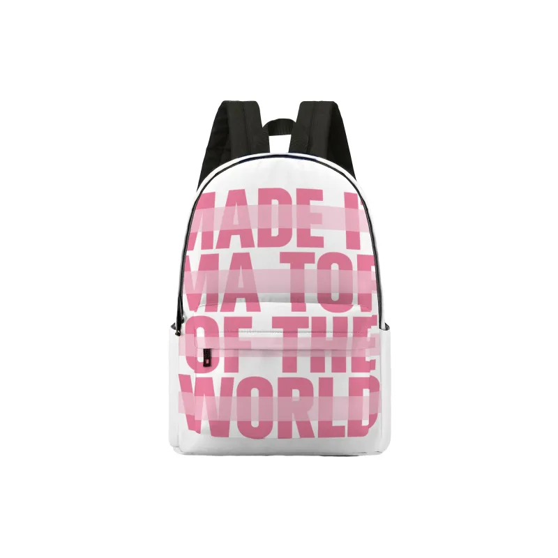 ONRF SOUNDBYTE Collaboration Polyester Water Repellent Backpack Medium Size Unisex White-40