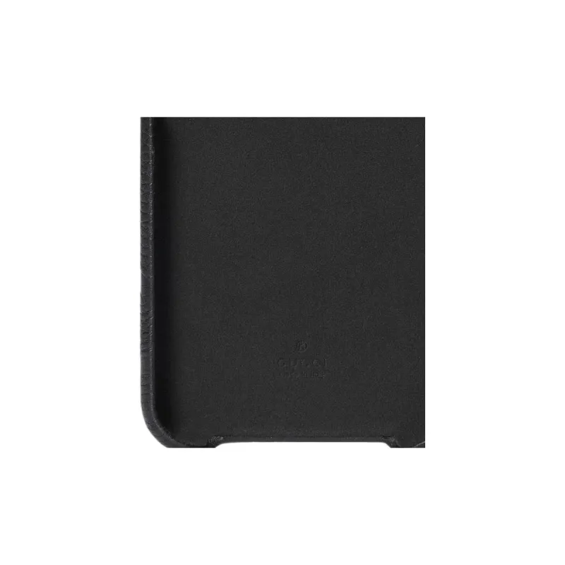 GUCCI Leather IPhone 15 Pro Max Case And Bag Accessory Men's Black-4