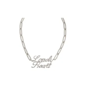 JIL SANDER Slogan plaque Necklace