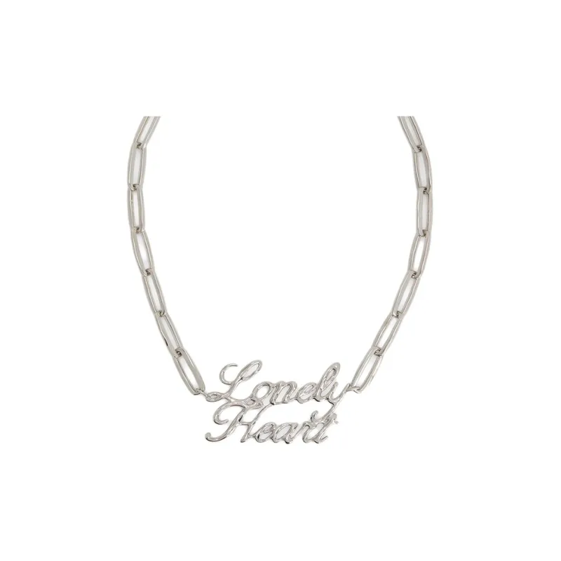 JIL SANDER Slogan plaque Necklace-0