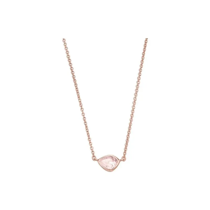 Monica Vinader 925 Sterling Silver Necklaces Women's Rose Gold-0