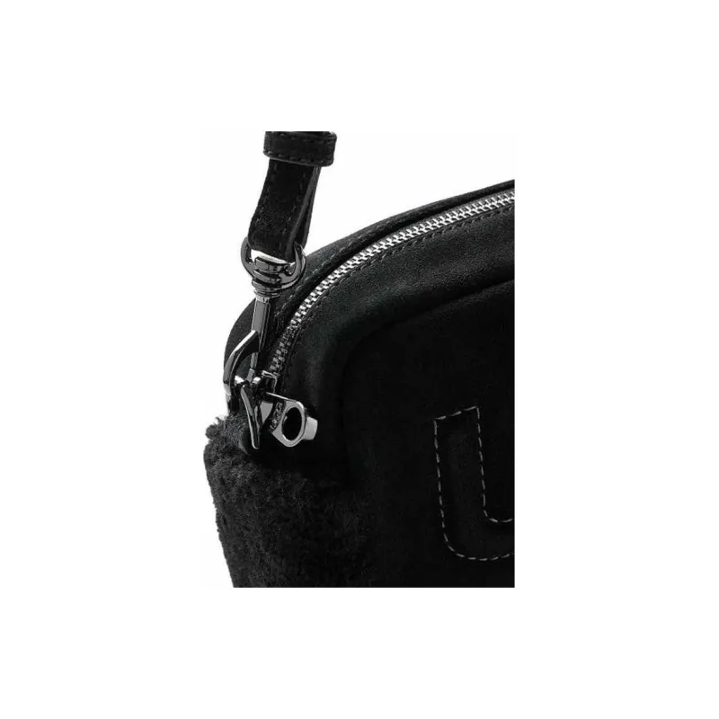 UGG Natural Wool Shoulder Bag Crossbody Bag Unisex Black-3