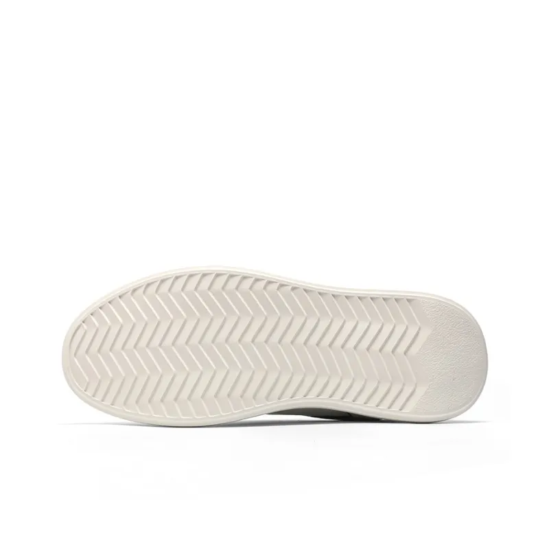 NAVIGARE Small Sailboats Height Increasing Low-Top Skateboard Shoes Men's White Blue-5