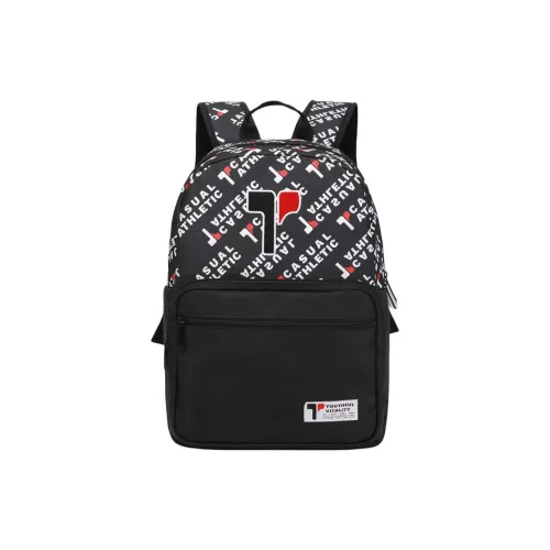 TINYAT Polyester Backpack Large Size Unisex Black