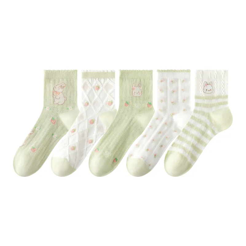 Caramella Mid-Calf Socks Women's 5 Pack-24
