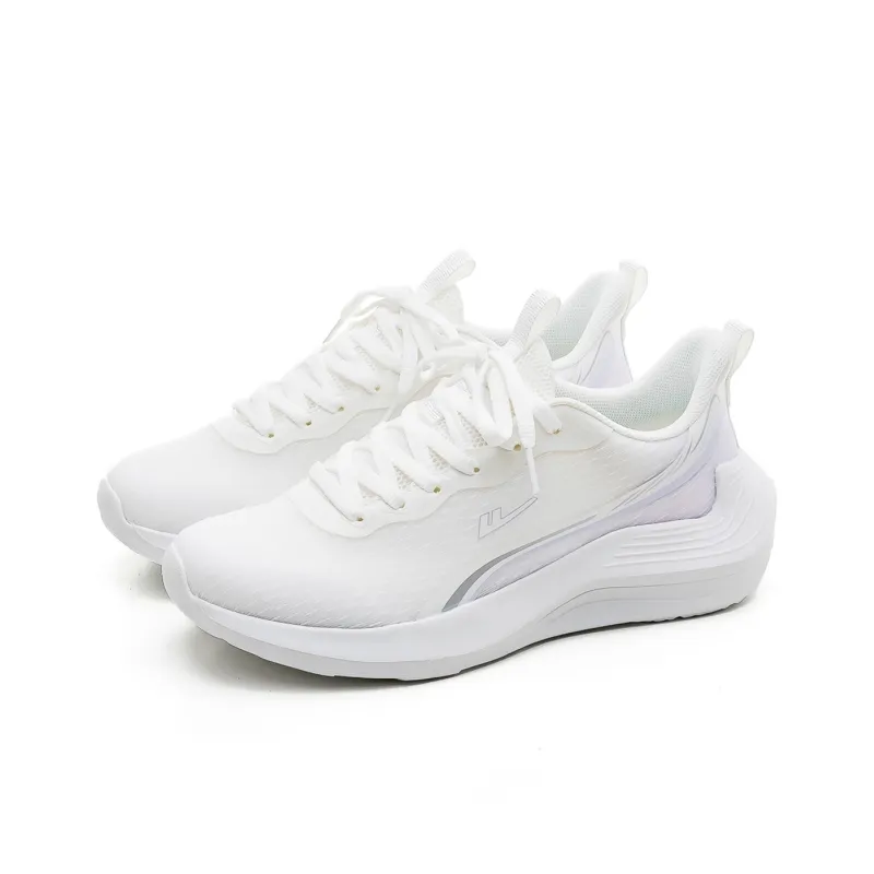 Warrior Durable Breathable Lightweight Low Top Casual Training Long Distance Running Shoes Women's White Purple-1