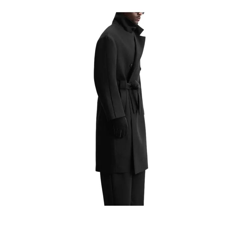 ZARA Coats Men Black-2
