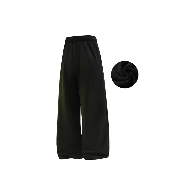 GWAF Classic Basic Solid Color Versatile Minimalist Style Drawstring Lace Up Casual Straight Fit Pants Unisex-21
