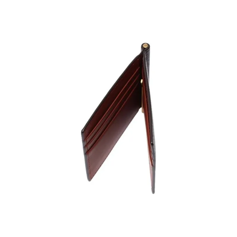 SAINT LAURENT Monogram Coated Canvas With Leather Wallet Men's Chestnut-3