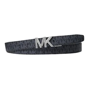 MICHAEL KORS Reversible Signature Logo And Leather Belt
