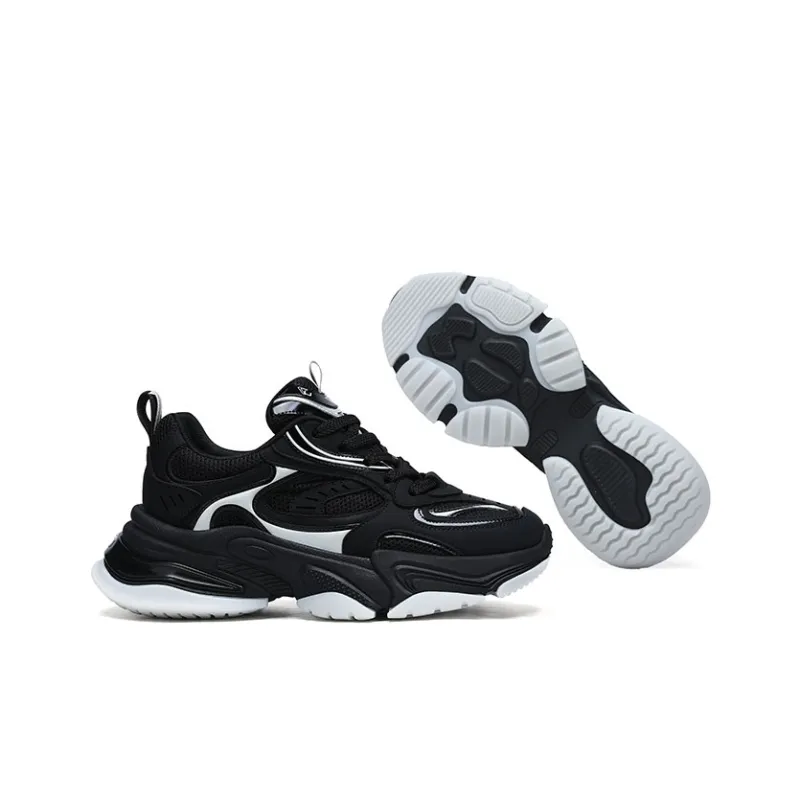 U7 Low-Top Chunky Sneakers Men's Black-2