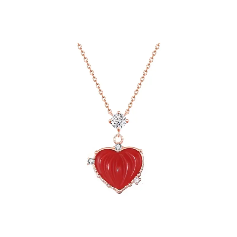 Schloney Agate Jade Necklaces Women's-5