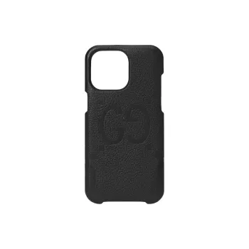 GUCCI Leather IPhone 15 Pro Max Case And Bag Accessory Men's Black