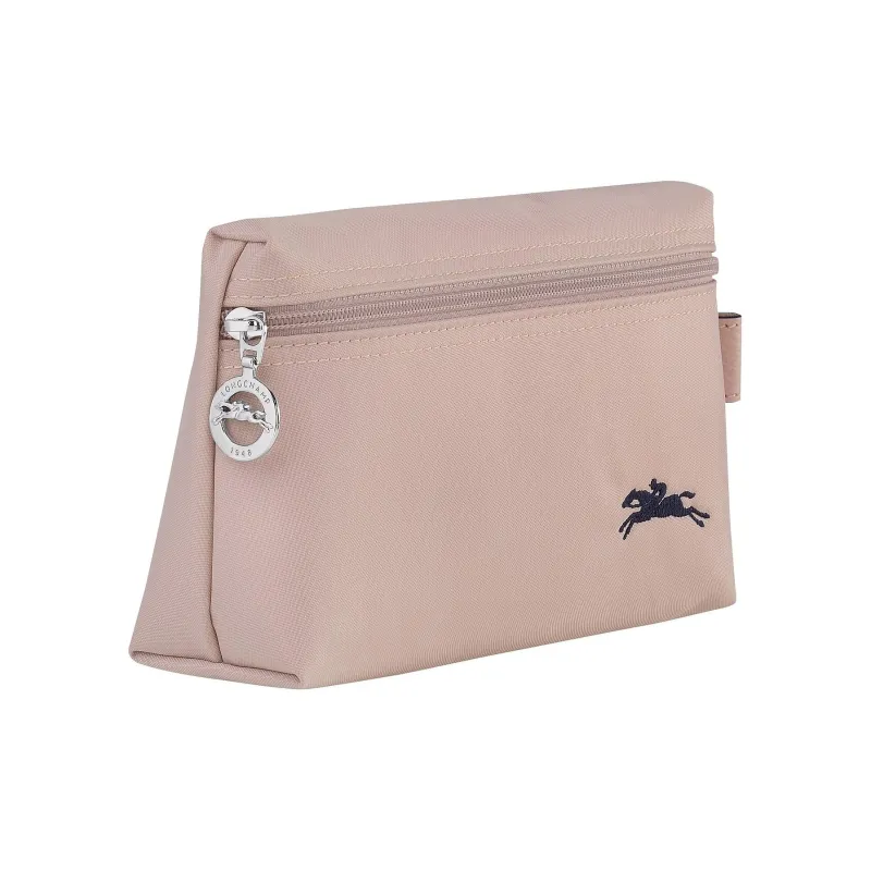 LONGCHAMP Le Pliage Club Nylon With Leather Trim Clutch Women's Pink-1