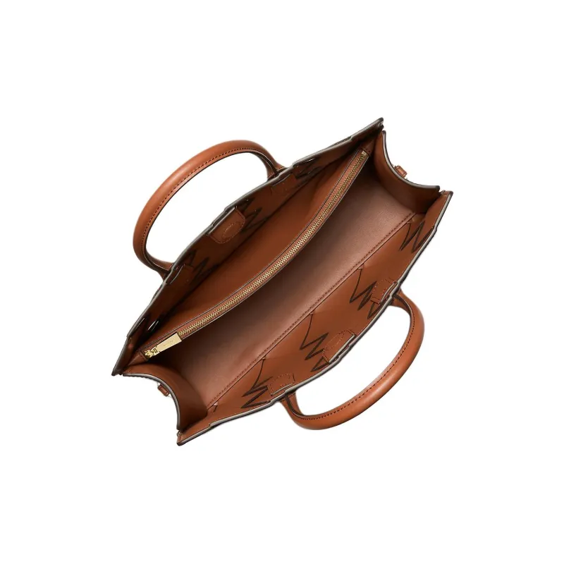 MICHAEL KORS Scarlett Leather One Shoulder Handbags Medium Size Women's Brown-1
