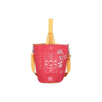 HCXK Canvas One Shoulder Handbag Unisex Red