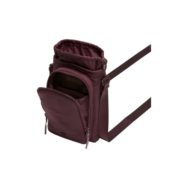 Lululemon Nylon Shoulder Bag Crossbody Bag Regular Women's Deep Red-1