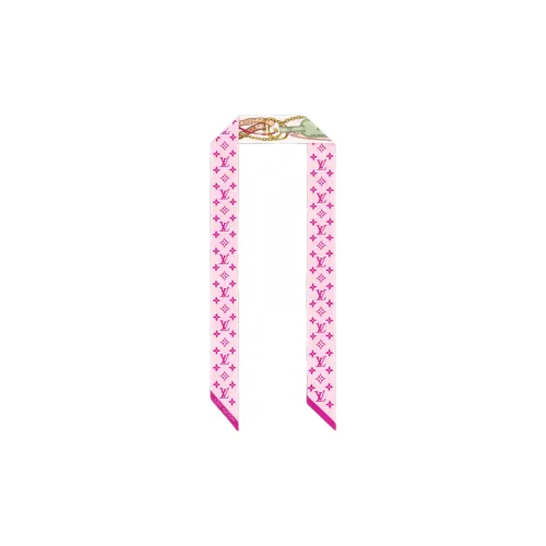 LOUIS VUITTON Silk Hair Bands Women's Pink