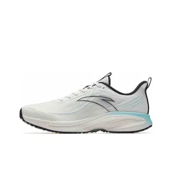 Anta Slip Resistant, Coverage, And Breathable Low Top Casual Running Shoes Men's White Black