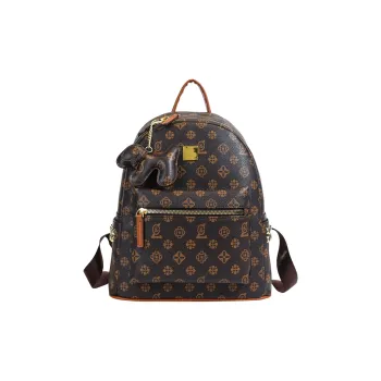 YUANTUZHE Pu Backpacks Backpack Regular Women's Coffee & Brown/Coffee & Beige
